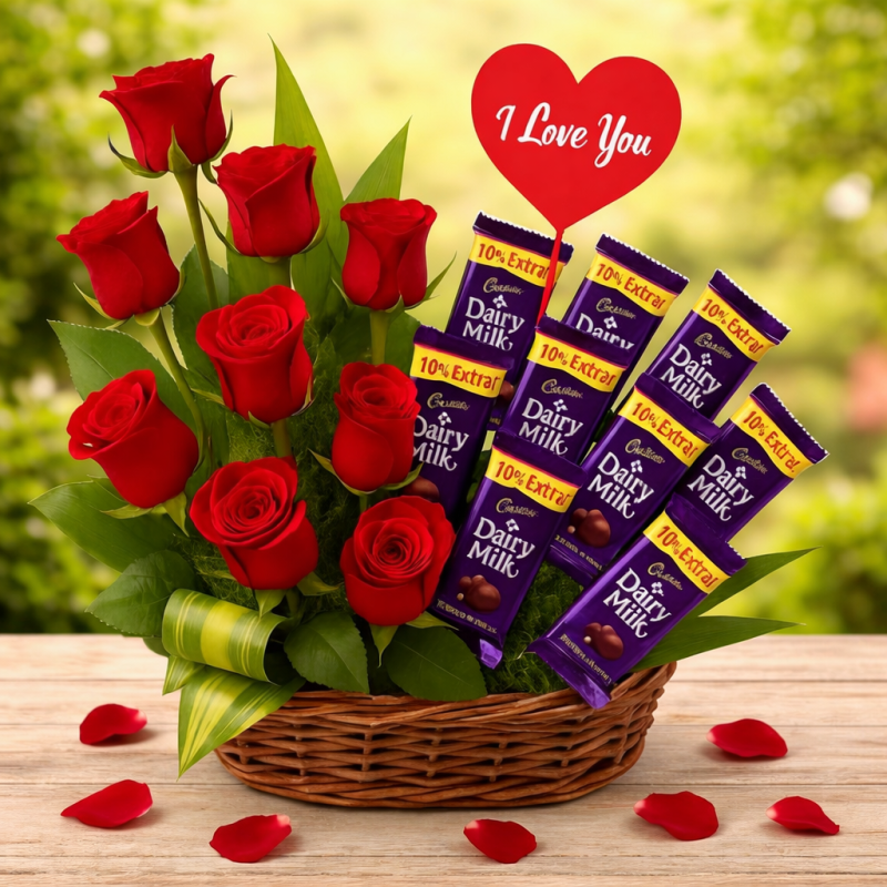 Sweetheart Love Surprise Basket