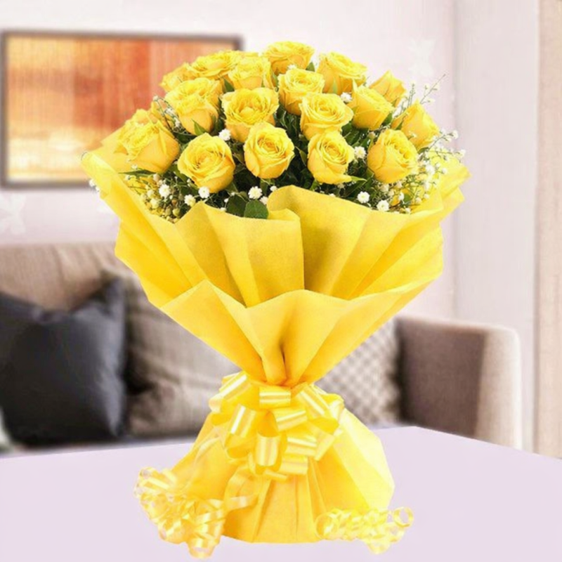 Sunshine Bliss Yellow Rose Bouquet