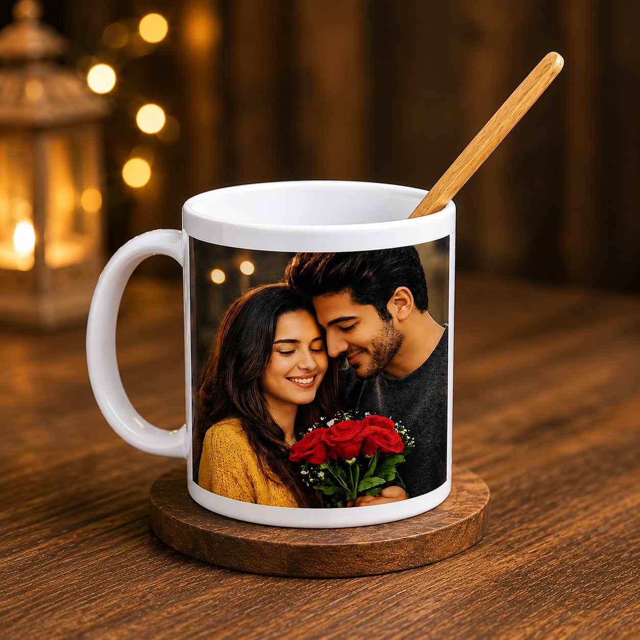 Forever Love Personalised Couple Photo Mug
