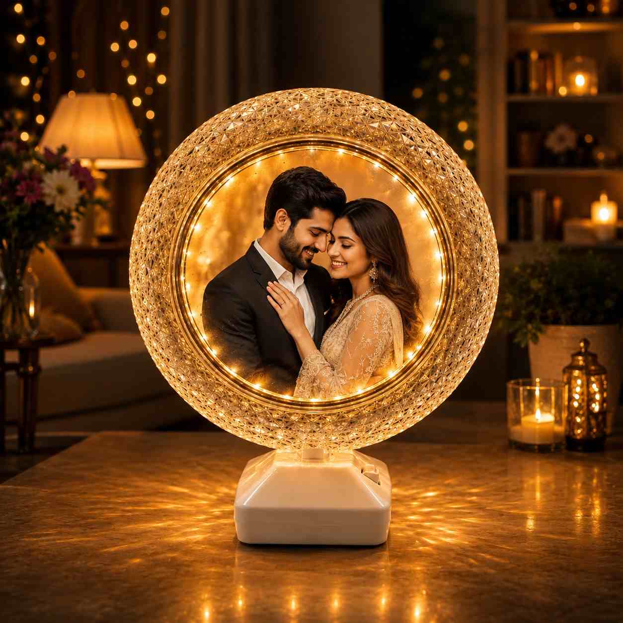 Crystal LED Light Photo Frame Lamp